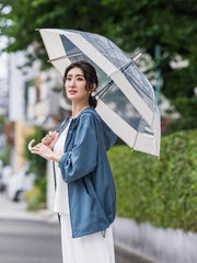 【大きいサイズ】梅雨時期も安心、撥水パーカー≪洗濯機で洗える≫