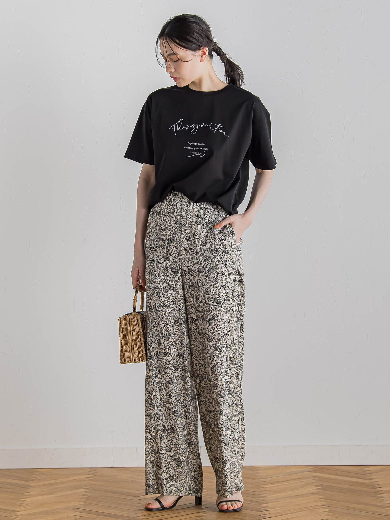 【WEB限定】ドライタッチコットンミックスロゴT≪洗濯機で洗える≫