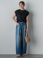 【WEB限定】ジャガードニット≪手洗い可能≫