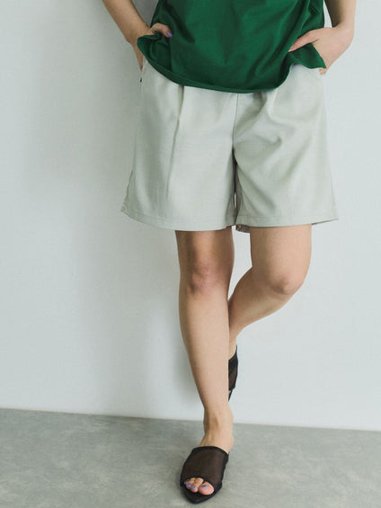 ヘザーエステルハーフパンツ≪手洗い可能≫