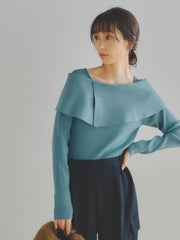 ケープデザインニット≪手洗い可能≫