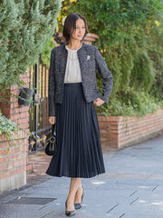 【透けにくい】ストレッチシフォンブラウス≪洗濯機で洗える≫