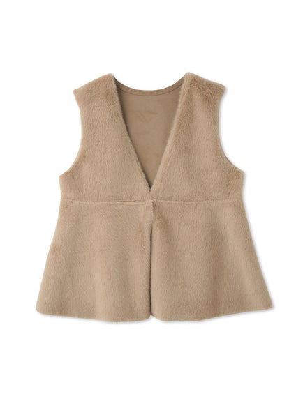 フェイクムートンファーペプラムジレ