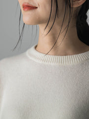 【WEB限定】 ≪洗えるニット≫ラウンドネックニット≪Lサイズあり≫