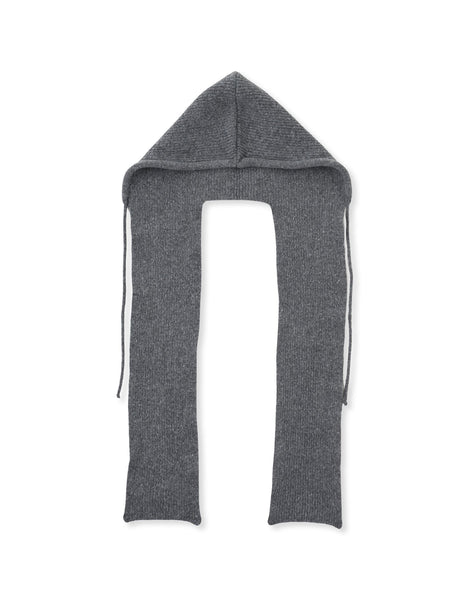 【KOREAN ITEM】マフラー付フードニット帽