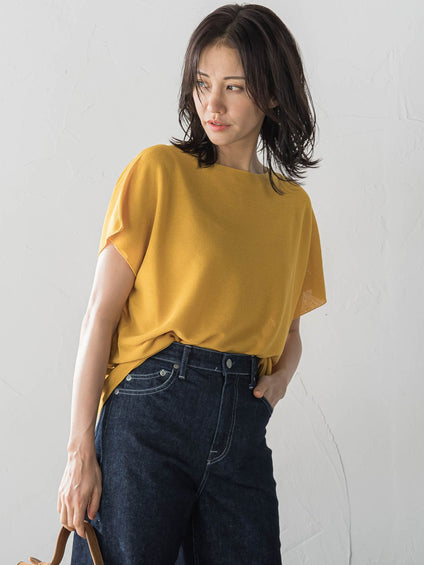 ストレスフリーペーパーヤーンニット≪手洗い可能≫