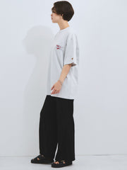ウェーブパイピングワイドパンツ≪手洗い可能≫