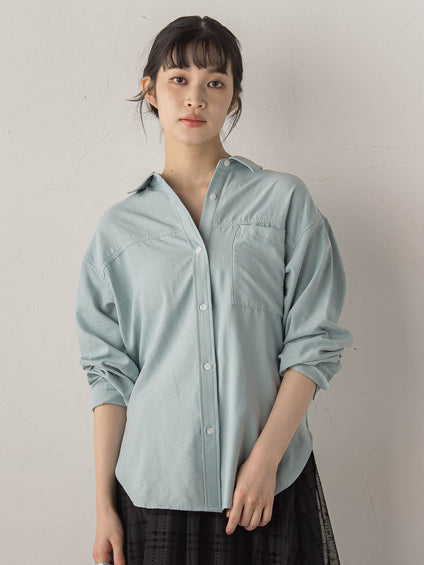 【WEB限定】E/Nピーチシャツ≪手洗い可能≫