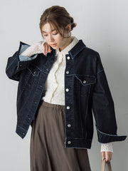 【カタログ掲載】FLOCK on DENIMジャケット≪手洗い可能≫