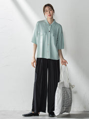 【WEB限定】ウエストギャザーワイドパンツ≪手洗い可能≫