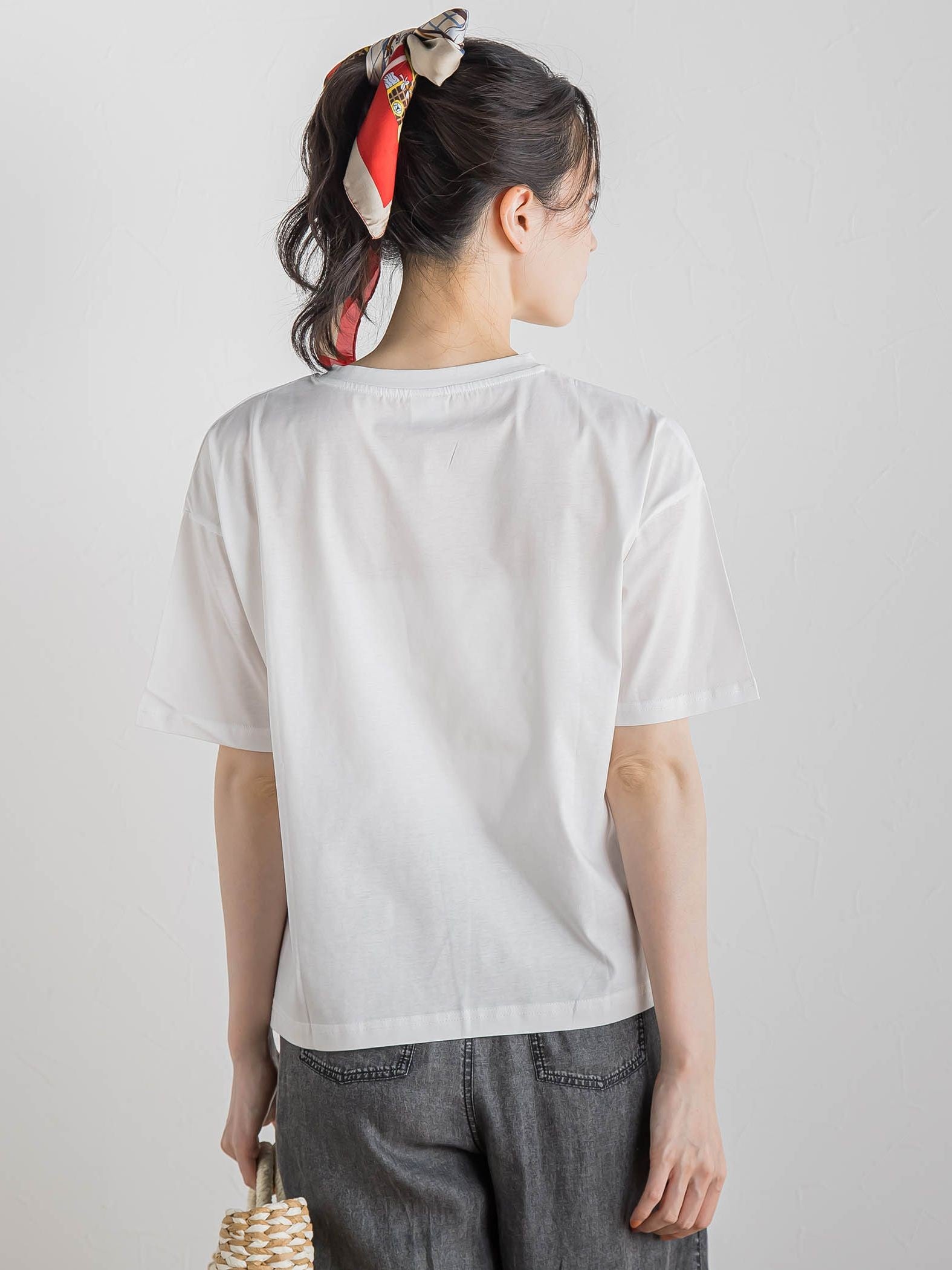 【WEB限定】ドライタッチコットンミックスロゴT≪洗濯機で洗える≫