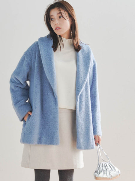 【WEB別注】シャギーショートコート