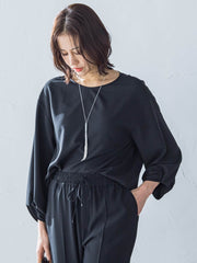 キレイ×リラックス アムンゼンブラウス≪接触冷感/UV/洗濯機で洗える≫