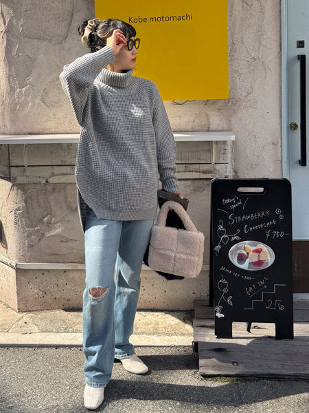 【KOREAN ITEM】ボアミニトートバッグ
