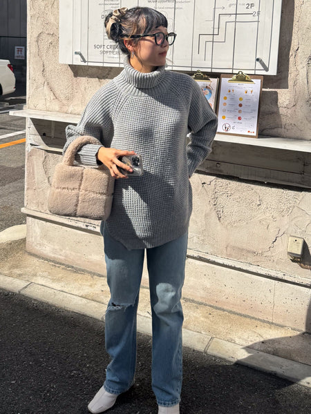 【KOREAN ITEM】ボアミニトートバッグ