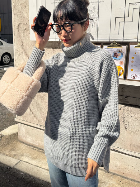 【KOREAN ITEM】ボアミニトートバッグ