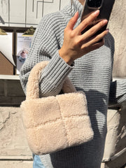 【KOREAN ITEM】ボアミニトートバッグ
