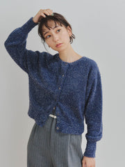 前後2WAYラメフェザーニット≪手洗い可能≫