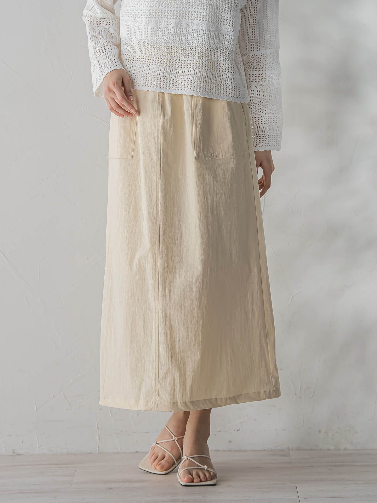 【WEB限定】ストレッチタフタスカート