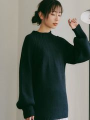 求心柄ニットプルオーバー≪手洗い可能≫