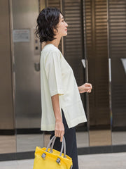 Tシャツ風ニットプルオーバー≪手洗い可能≫