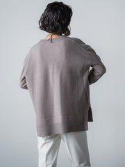 【洗えるニット】ウールカシミヤVネックニットプルオーバー