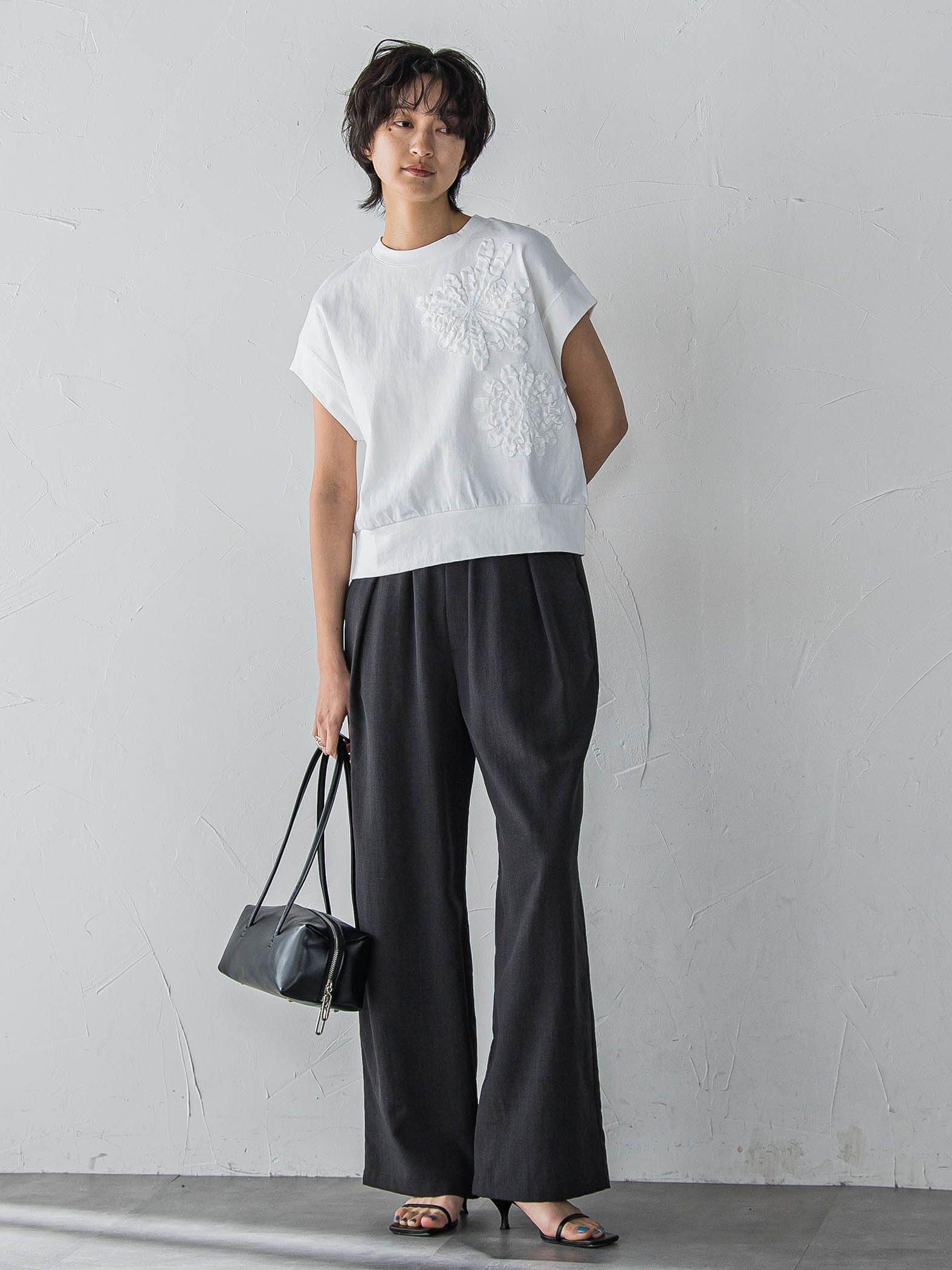 【新色追加】イージーワイドパンツ≪手洗い可能 / セットアップ対応≫