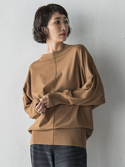 【大きいサイズ】ストレッチドルマンニット≪手洗い可能≫