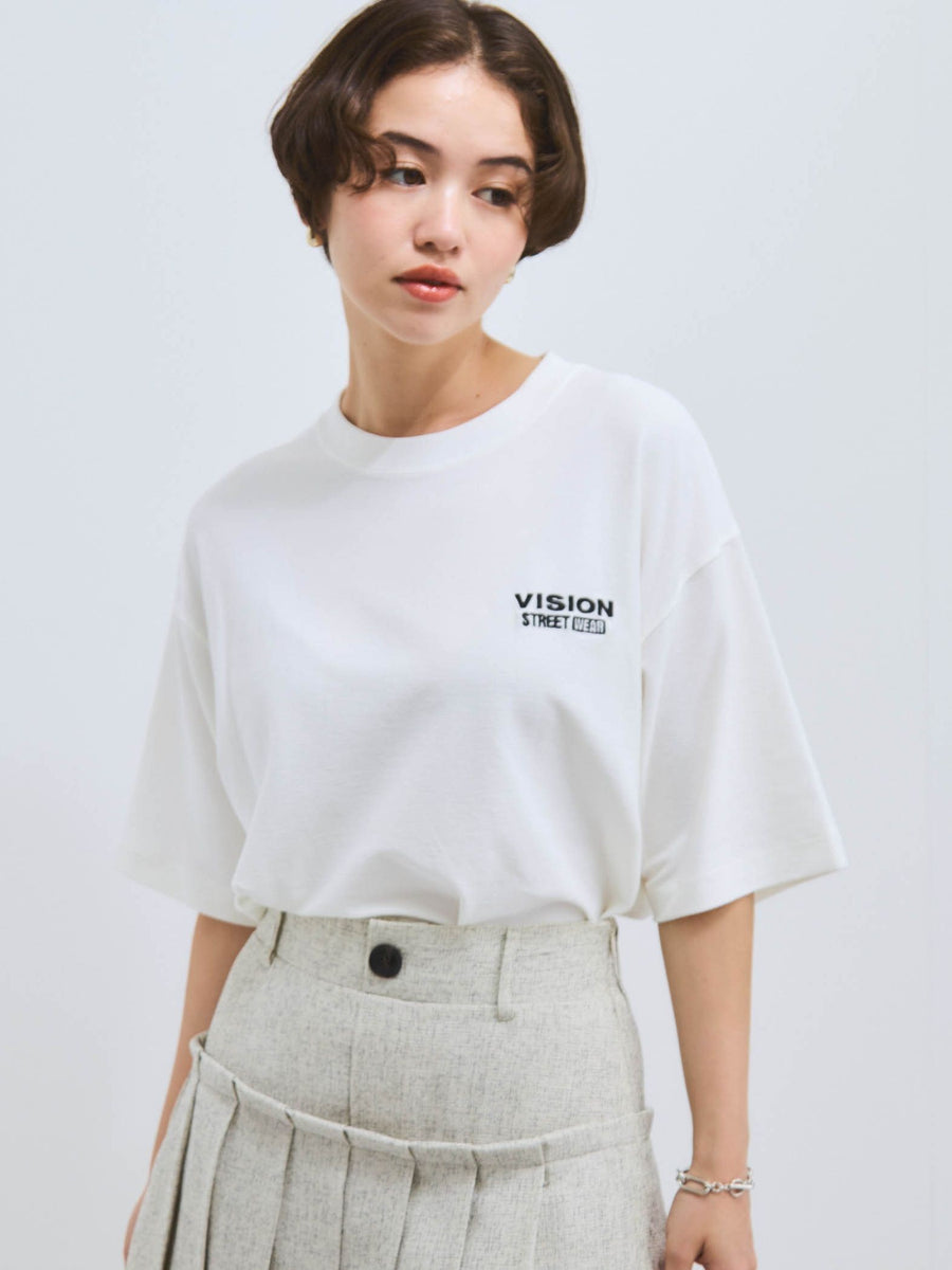 VICKY / ビッキー 【VISION STREET WARE】HY-TECHロゴプリントTシャツ≪洗濯機で洗える≫ VISION STREET WARE】HY-TECHロゴプリントTシャツ≪洗濯機で