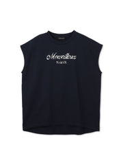 スパンコール刺繍ロゴTシャツ≪手洗い可能≫
