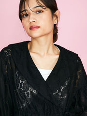 【SHIORI IRIE コラボ】レースカシュクールブラウス≪手洗い可能≫