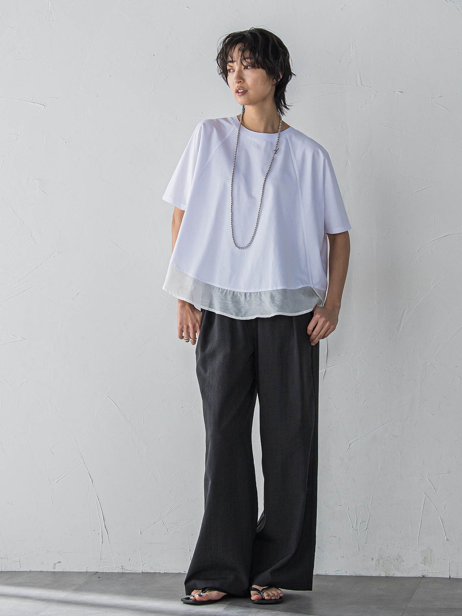 【新色追加】イージーワイドパンツ≪手洗い可能 / セットアップ対応≫