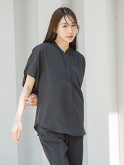 【WEB限定】タンブラーブッチャーブラウス≪手洗い可能≫