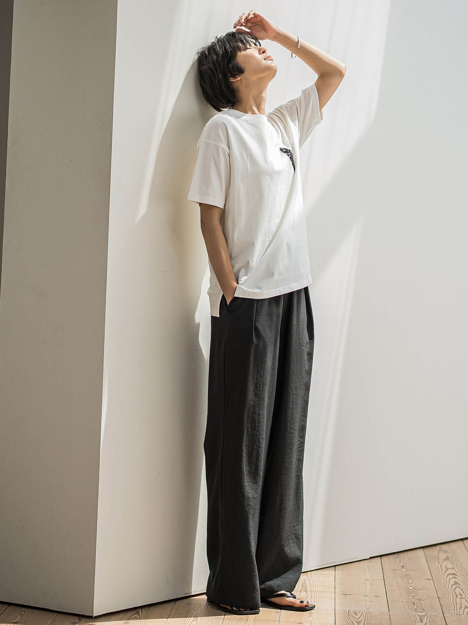 【新色追加】イージーワイドパンツ≪手洗い可能 / セットアップ対応≫