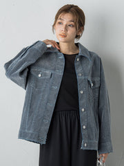 【カタログ掲載】FLOCK on DENIMジャケット≪手洗い可能≫