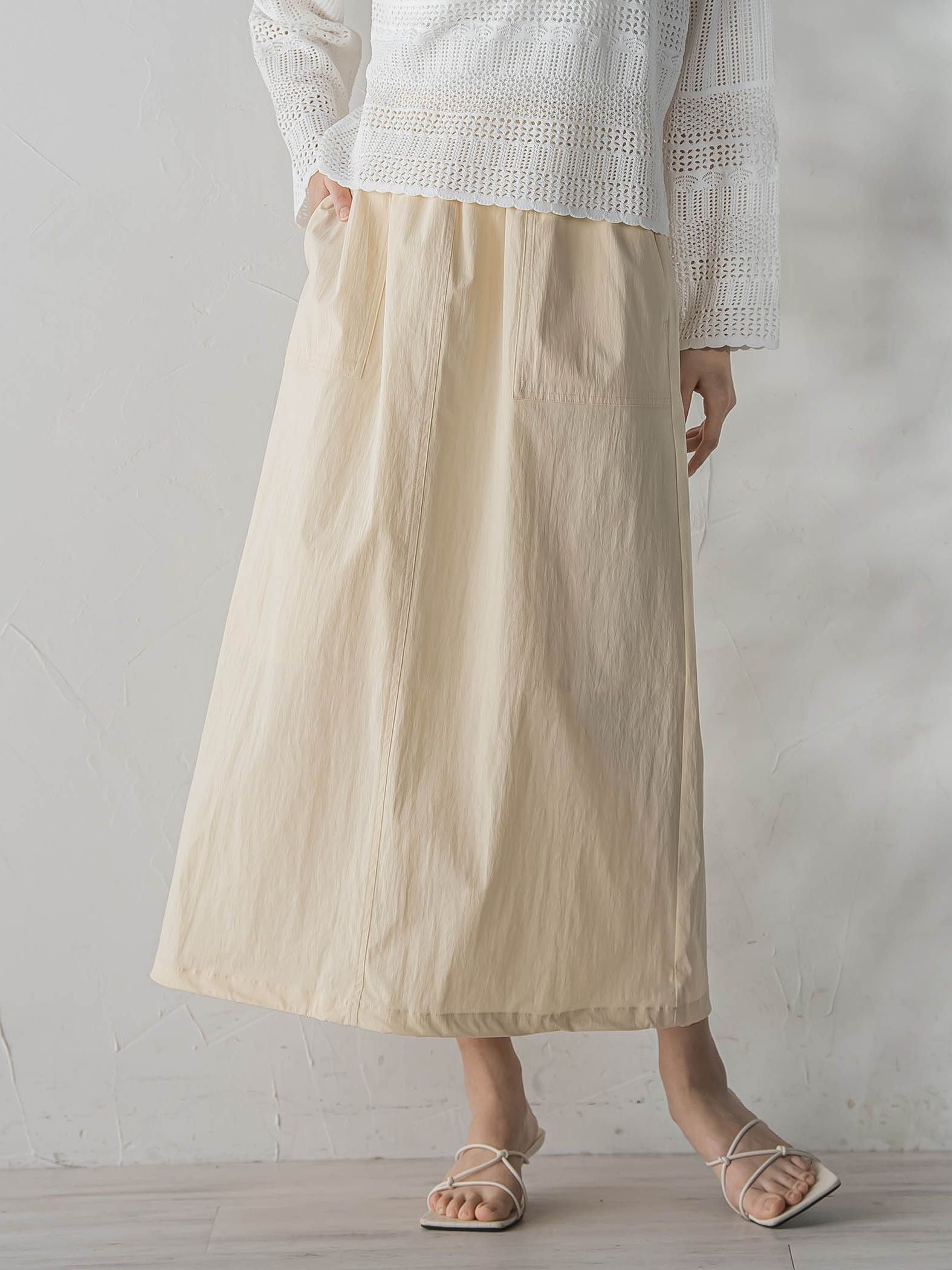 【WEB限定】ストレッチタフタスカート