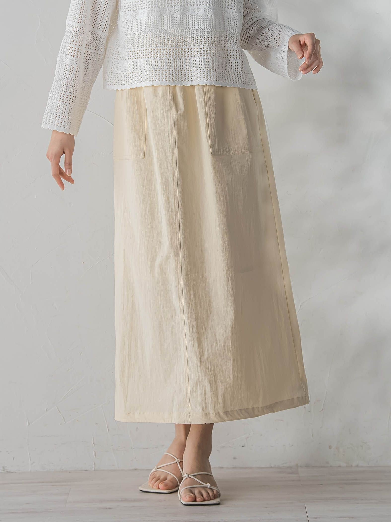 【WEB限定】ストレッチタフタスカート