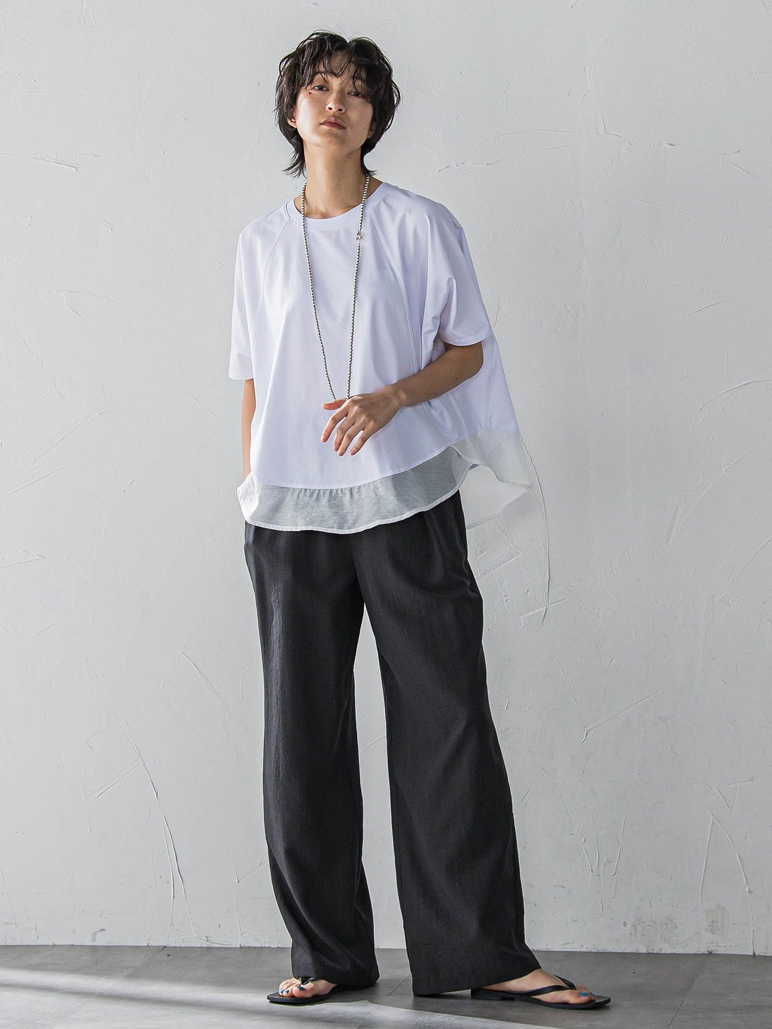 【新色追加】イージーワイドパンツ≪手洗い可能 / セットアップ対応≫