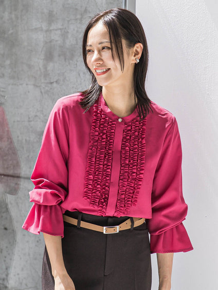 【WEB限定】ジョーゼットフリルブラウス