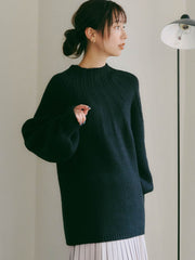 求心柄ニットプルオーバー≪手洗い可能≫