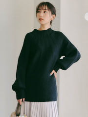 求心柄ニットプルオーバー≪手洗い可能≫