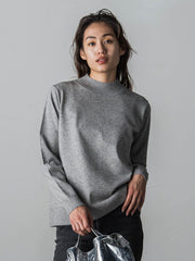 BACKケーブルハイネックニットプルオーバー≪手洗い可能≫