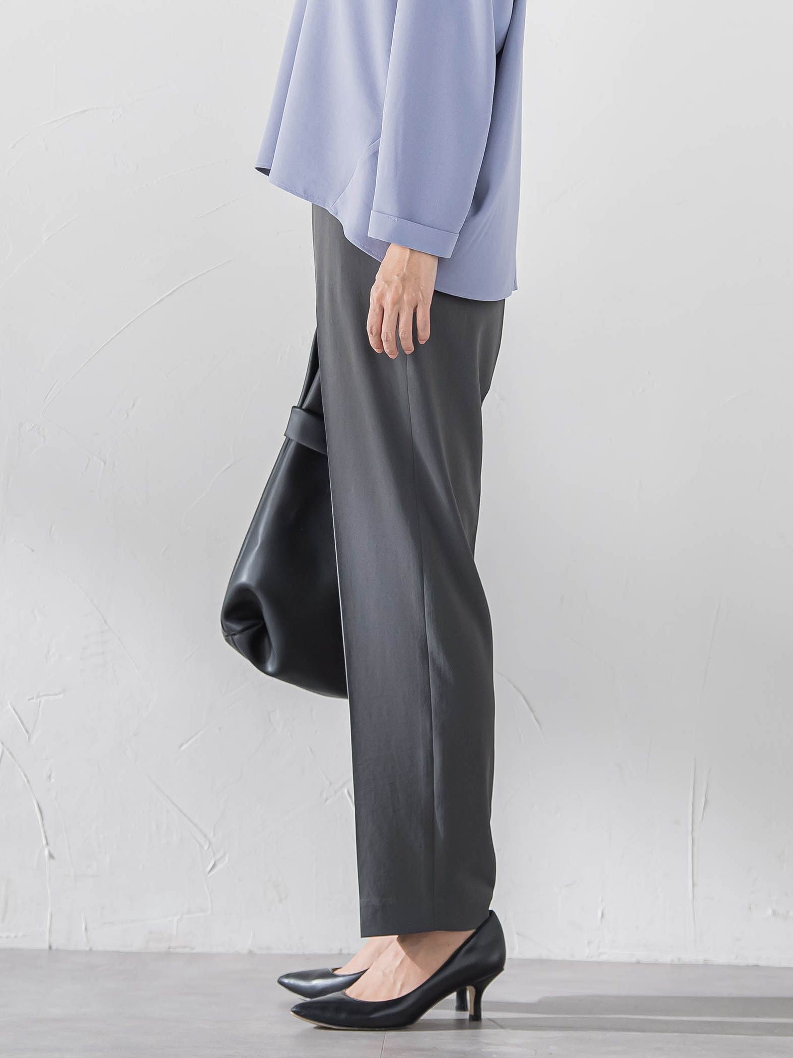 ハイストレッチカルゼストレートパンツ