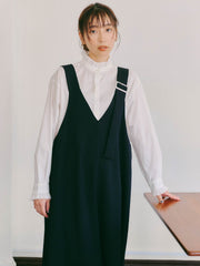 【WEB別注】ストレッチジャンパースカート≪手洗い可能≫