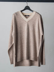 【WEB限定】≪洗えるニット/Lサイズあり≫ふわさらVネックニット