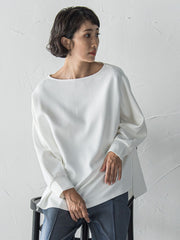 【WEB限定】”もっちり素材”ダンボールドルマンプルオーバー≪手洗い可能≫