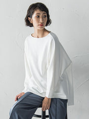 【WEB限定】”もっちり素材”ダンボールドルマンプルオーバー≪手洗い可能≫