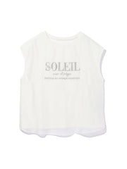 チュールドッキングシシュウTシャツ≪手洗い可能≫