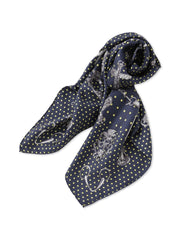 【WEB限定】【manipuri】<シルクスカーフ88> ドットビット
