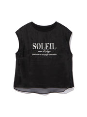 チュールドッキングシシュウTシャツ≪手洗い可能≫